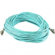 Monoprice Fiber Optic Duplex Network Cable - 98.43 ft Fiber Optic Network Cable for Network Device - First End: 2 x LC Male Network - Second End: 2 x LC Male Network - 1.25 GB/s - 50/125 &micro;m - Aqua, Blue 7625