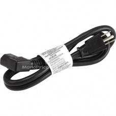 Monoprice Standard Power Cord - For Computer, Monitor, Printer, Projector, Television - 16 Gauge - 120 V AC / 13 A - Black 7679