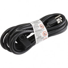 Monoprice Standard Power Cord - 16 Gauge - 125 V AC / 13 A - Black 7681