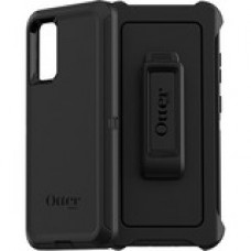 Otterbox Defender Carrying Case (Holster) Samsung Galaxy S20 Smartphone - Black - Drop Resistant, Dirt Resistant Port, Scrape Resistant, Bump Resistant, Dust Resistant Port, Lint Resistant Port, Dust Resistant - Polycarbonate Shell, Polycarbonate Holster,