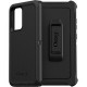 Otterbox Defender Rugged Carrying Case (Holster) Samsung Galaxy A52 5G Smartphone - Black - Drop Resistant, Dirt Resistant Port, Scrape Resistant, Bump Resistant, Dust Resistant Port, Lint Resistant Port - Polycarbonate Shell, Synthetic Rubber Cover, Poly
