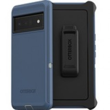 Otterbox Defender Rugged Carrying Case (Holster) Google Pixel 6 Pro Smartphone - Fort Blue - Drop Resistant, Dirt Resistant, Dust Resistant, Lint Resistant, Scrape Resistant, Bump Resistant - Polycarbonate Shell, Synthetic Rubber Cover, Polycarbonate Hols