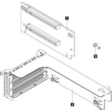 Lenovo ThinkSystem SR550/SR590SR650 x16/x8 PCIe FH Riser 1 Kit - 2 x PCI Express 3.0 x16 , PCI Express 3.0 x8 Full-height/Half-length, Full-height/Half-length 7XH7A02678