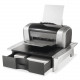 Fellowes Office Suites&trade; Printer Stand - 50 lb Load Capacity - 1 x Shelf(ves) - 5.3" Height x 21.3" Width x 18.1" Depth - Desktop - High Performance Steel (HPS) - Silver, Black 8032601