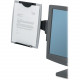 Fellowes Office Suites&trade; Monitor Mount Copyholder - 15" Height x 13.3" Width x 2" Depth - Black, Silver 8033301