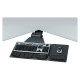 Fellowes Professional Series Corner Executive Keyboard Tray - 5.8" Height x 28.2" Width x 21.3" Depth - Black 8035901