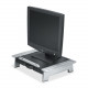 Fellowes Office Suites Standard Monitor Riser Plus - 80 lb Load Capacity - 4.2" Height x 19.9" Width x 14.1" Depth - Black, Silver 8036601