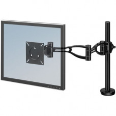 Fellowes Professional Series Depth Adjustable Monitor Arm - 21" Screen Support - 24 lb Load Capacity - Black - TAA Compliance 8041601