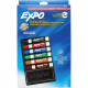Newell Rubbermaid Expo 7-piece Dry Erase Organizer Kit - Fine Marker Point - Chisel Marker Point Style - Red, Blue, Green, Orange, Brown, Black - Assorted Barrel - 6 / Set - TAA Compliance 80556