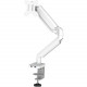 Fellowes Platinum Series Single Monitor Arm - White - 1 Display(s) Supported27" Screen Support - 20 lb Load Capacity 8056201