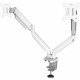 Fellowes Platinum Series Dual Monitor Arm - White - 2 Display(s) Supported27" Screen Support - 40 lb Load Capacity 8056301