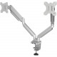 Fellowes Platinum Series Dual Monitor Arm - Silver - 2 Display(s) Supported27" Screen Support - 40 lb Load Capacity 8056501