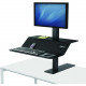 Fellowes Lotus&trade; VE Sit-Stand Workstation - Single - 1 Display(s) Supported - 25 lb Load Capacity 8080101