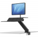 Fellowes Lotus&trade; RT Sit-Stand Workstation Black Single - For Workstation - Black 8081501