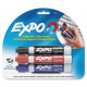 Newell Rubbermaid Expo Magnetic Clip Eraser - Chisel Marker Point Style - Red, Blue, Black - TAA Compliance 81503