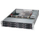 Supermicro SuperChassis 826BE1C4-R1K23LPB - Rack-mountable - Black - 2U - 12 x Bay - 3 x 3.15" x Fan(s) Installed - 2 x 1200 W - Power Supply Installed - EATX, EE-ATX, ATX Motherboard Supported - 12 x External 3.5" Bay - 7x Slot(s) 826BE1C4-R1K2