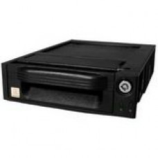 CRU DataPort 3 Removable Hard Drive Enclosure - 1 x 3.5" - 1/3H Internal - Internal - Black 8430-5000-0500