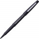 Newell Rubbermaid Paper Mate Flair Point Guard Felt Tip Marker Pens - Medium Pen Point - Black Water Based Ink - Black Barrel - 12 / Dozen - TAA Compliance 8430152