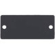 Kramer Wall Plate Insert - Blank Slot Cover Plate - Black - 0.9" Height - 2" Width - 0.1" Depth 85-820299