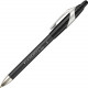 Newell Rubbermaid Paper Mate FlexGrip Elite Retractable Ballpoint Pens - Fine Pen Point - 0.8 mm Pen Point Size - Refillable - Retractable - Black - Black Rubber Barrel - 1 Dozen - TAA Compliance 85582
