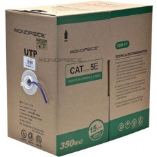 Monoprice Cat. 5e UTP Network Cable - 1000 ft Category 5e Network Cable for Network Device - Bare Wire - Bare Wire - Purple 8596