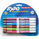 Newell Rubbermaid Expo Low-Odor Dry-erase Fine Tip Markers - Fine Marker Point - Chisel Marker Point Style - Assorted - 12 / Set - TAA Compliance 86603
