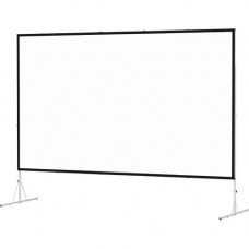 Da-Lite Fast-Fold Deluxe Projection Screen - 203.6" - 1:1 - Floor Mount - 144" x 144" - Dual Vision 88704HD
