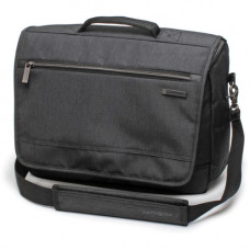 Samsonite Modern Utility Carrying Case (Messenger) for Apple 15.6" Notebook, Tablet, iPad - Charcoal Heather, Charcoal - Water Resistant Bottom, Moisture Resistant, Damage Resistant, Drop Resistant, Tear Resistant - Ripstop Polyester, Tricot Interior