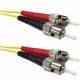 Weltron ST/ST Single Mode 9/125M Yellow Fiber Patch Cables - 49.21 ft Fiber Optic Network Cable for Network Device - First End: 2 x - Second End: 2 x - Patch Cable - Yellow 90-1000-15M