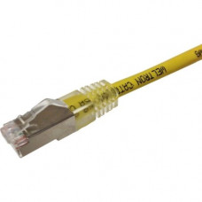 Weltron CAT6A STP Shielded Booted Patch Cable - 25 ft Category 6a Network Cable for Network Device - First End: 1 x RJ-45 Male Network - Second End: 1 x RJ-45 Male Network - Patch Cable - Shielding - Yellow 90-C6ABS-25YL