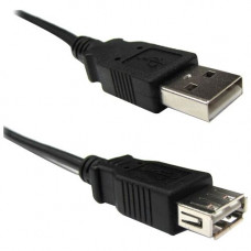 Weltron A Male to A Female USB 2.0 Extension Cable - USB Data Transfer Cable for Keyboard, Mouse - First End: 1 x Type A Male USB - Second End: 1 x Type A Female USB - Extension Cable - Black 90-USB-AAEX-10