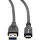 VisionTek USB 3.1 Type C to Type A Cable 1 Meter (M/M) - 3.28 ft USB Data Transfer Cable - Type A Male USB - Type C Male USB - Black 900826