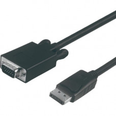 VisionTek DisplayPort to VGA 2 Meter Cable (M/M) - 6.56 ft DisplayPort/VGA Video Cable for Projector, Monitor, Video Device - First End: 1 x DisplayPort Male Digital Audio/Video - Second End: 1 x HD-15 Male VGA - Supports up to 1920 x 1080 - Nickel Plated