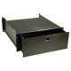 Video Furniture International VFI Sliding Drawer - 19" Width x 15.3" Depth x 3.5" Height - Steel - Black 9052-2