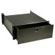 Video Furniture International VFI Sliding Drawer - 3U Rack Height x 19" Rack Width - Rack-mountable - Black 9052-3