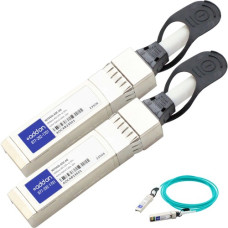 AddOn Fiber Optic Network Cable - 32.81 ft Fiber Optic Network Cable for Network Device - First End: 1 x SFP+ Male Network - Second End: 1 x SFP+ Male Network - 1.25 GB/s - 1 Pack - TAA Compliant - TAA Compliance 90Y9436-AOC-AO
