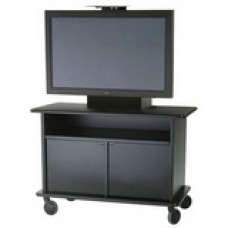 ClearOne Single Plasma Monitor Cart with Rack Rail - Wood 911-171-002