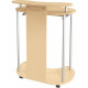 Mooreco Balt Up-Rite Standing Mobile Workstation - 0.75" Table Top Thickness - 45.88" Height x 35.63" Width x 25.25" Depth - Assembly Required - Silver - TAA Compliance 91105