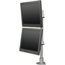 Innovative 9136-D-28-FM Desk Mount for Monitor - 90 lb Load Capacity - Silver - TAA Compliance 9136-D-28-FM-124