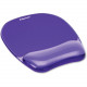 Fellowes Crystal Mousepad/Wrist Rest, Purple - TAA Compliance 91441