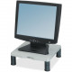 Fellowes Standard Monitor Riser - Up to 21" Screen Support - 60 lb Load Capacity - CRT, LCD Display Type Supported - 4" Height x 13.1" Width x 13.5" Depth - Desktop - Plastic - Graphite, Platinum - TAA Compliance 91712