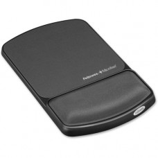 Fellowes Mouse Pad / Wrist Support with Microban&reg; Protection - 0.9" x 6.8" x 10.1" Dimension - Graphite - Polyester, Gel, Lycra Cover - Wear Resistant, Tear Resistant, Skid Proof 9175101