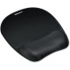Fellowes Memory Foam Mouse Pad/Wrist Rest- Black - 1" x 7.9" x 9.3" Dimension - Black - Memory Foam, Jersey Cover - Wear Resistant, Tear Resistant, Skid Proof - TAA Compliance 9176501