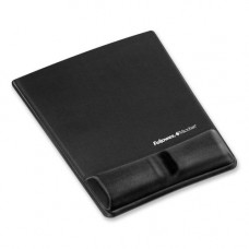 Fellowes Mouse Pad / Wrist Support with Microban&reg; Protection - 0.9" x 8.3" x 9.9" Dimension - Graphite - Memory Foam, Jersey Cover 9184001