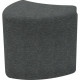 MooreCo Economy Shapes Modular Lounge Seat - Foam Neutral Gray, Fabric Seat - Hardwood, Plywood Frame - 29" Width x 27.5" Depth x 16" Height 920-001