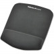 Fellowes PlushTouch&trade; Mouse Pad Wrist Rest with Microban&reg; - Graphite - 1" x 7.3" x 9.4" Dimension - Graphite - Polyurethane, Foam - Wear Resistant, Tear Resistant, Skid Proof 9252201