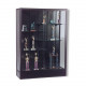 Mooreco Balt Elite Freestanding Display Case - 48" x 18" x 66" - 5 x Shelf(ves) - Security Lock, Adjustable Shelf - Black - Glass, Aluminum 93R8414