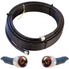 Wilson 60ft WILSON400 Ultra Low Loss Coax Cable (Equivalent to LMR400- N Male - N Male) - 60 ft Coaxial Antenna Cable for Antenna, Amplifier, Tap, Splitter - First End: 1 x N-Type Male Antenna - Second End: 1 x N-Type Male Antenna - Extension Cable - Blac