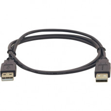 Kramer USB 2.0 A (M) to A (M) Cable - 15 ft USB Data Transfer Cable for Scanner, Computer, Printer, Camera, Keyboard/Mouse - First End: 1 x Type A Male USB - Second End: 1 x Type A Male USB - 60 MB/s - Shielding - Nickel Plated Connector 96-0212015