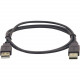 Kramer USB 2.0 A (M) to A (M) Cable - 15 ft USB Data Transfer Cable for Scanner, Computer, Printer, Camera, Keyboard/Mouse - First End: 1 x Type A Male USB - Second End: 1 x Type A Male USB - 60 MB/s - Shielding - Nickel Plated Connector 96-0212015